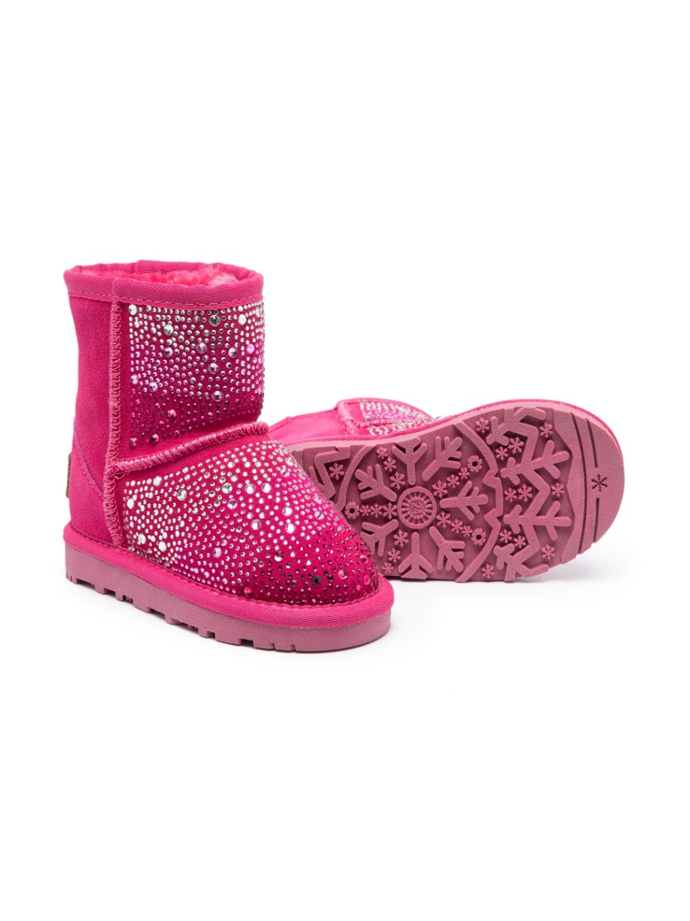 Stivali rosa con glitter