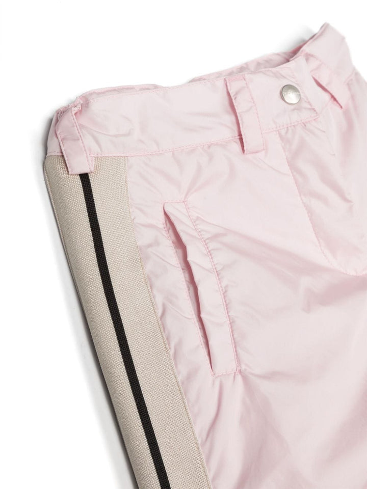 Pantaloni rosa bambina con logo