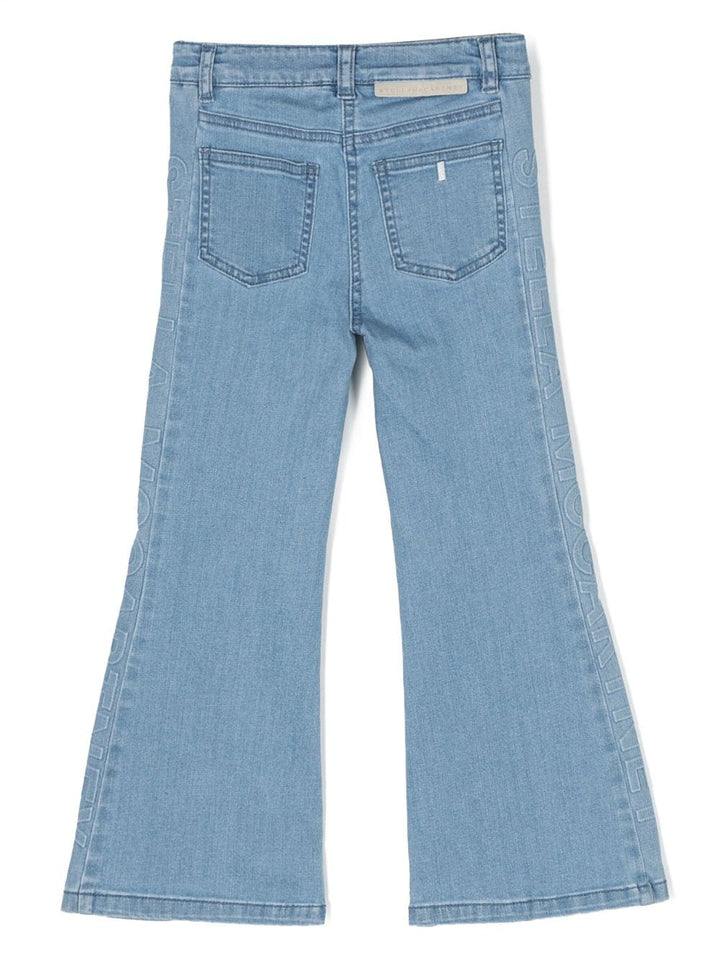 Pantalon en jean fille avec logo