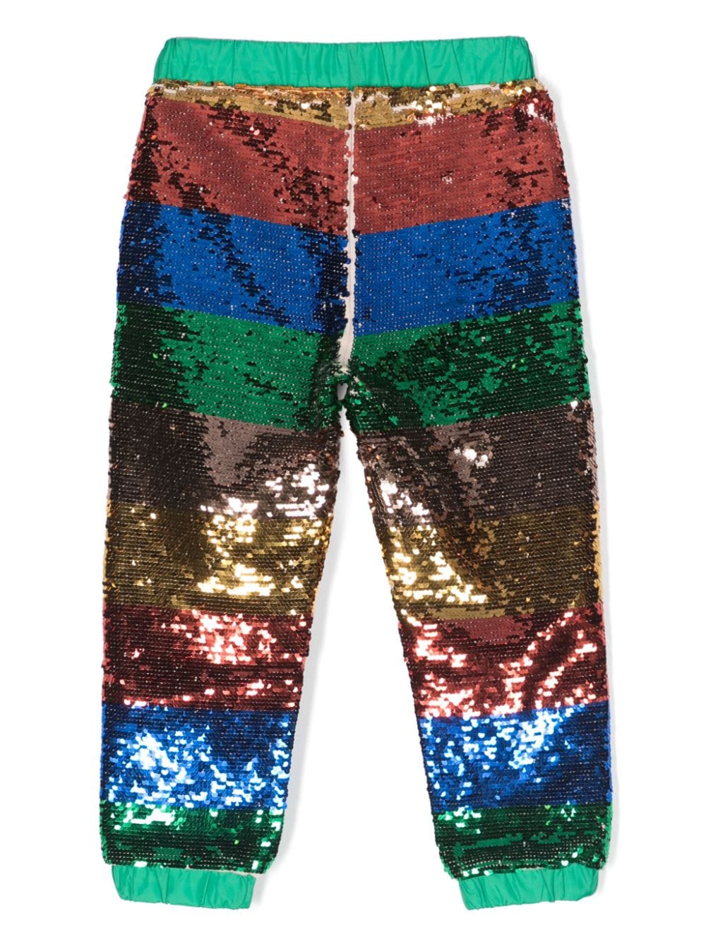 Pantaloni sportivi multicolor bambina con paillettes