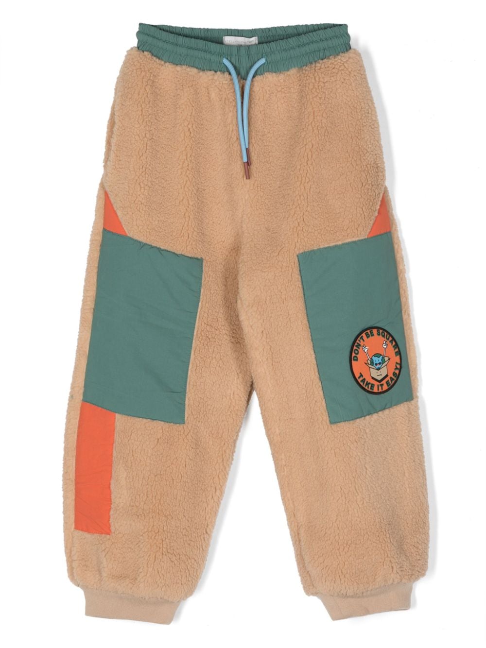 Pantalon de sport enfant beige et multicolore