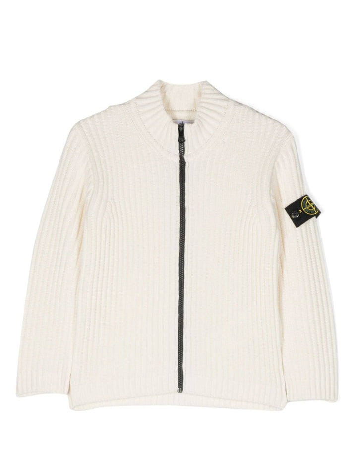 Cardigan bianco bambino