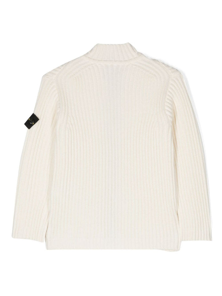 Cardigan bianco bambino