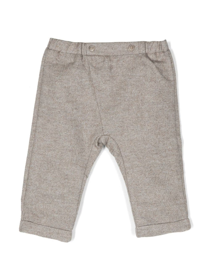 Pantaloni beige neonato unisex