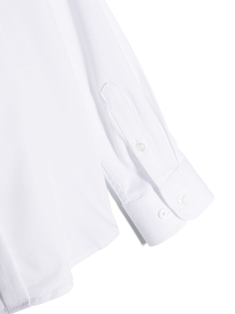 Chemise enfant blanche avec logo brodé