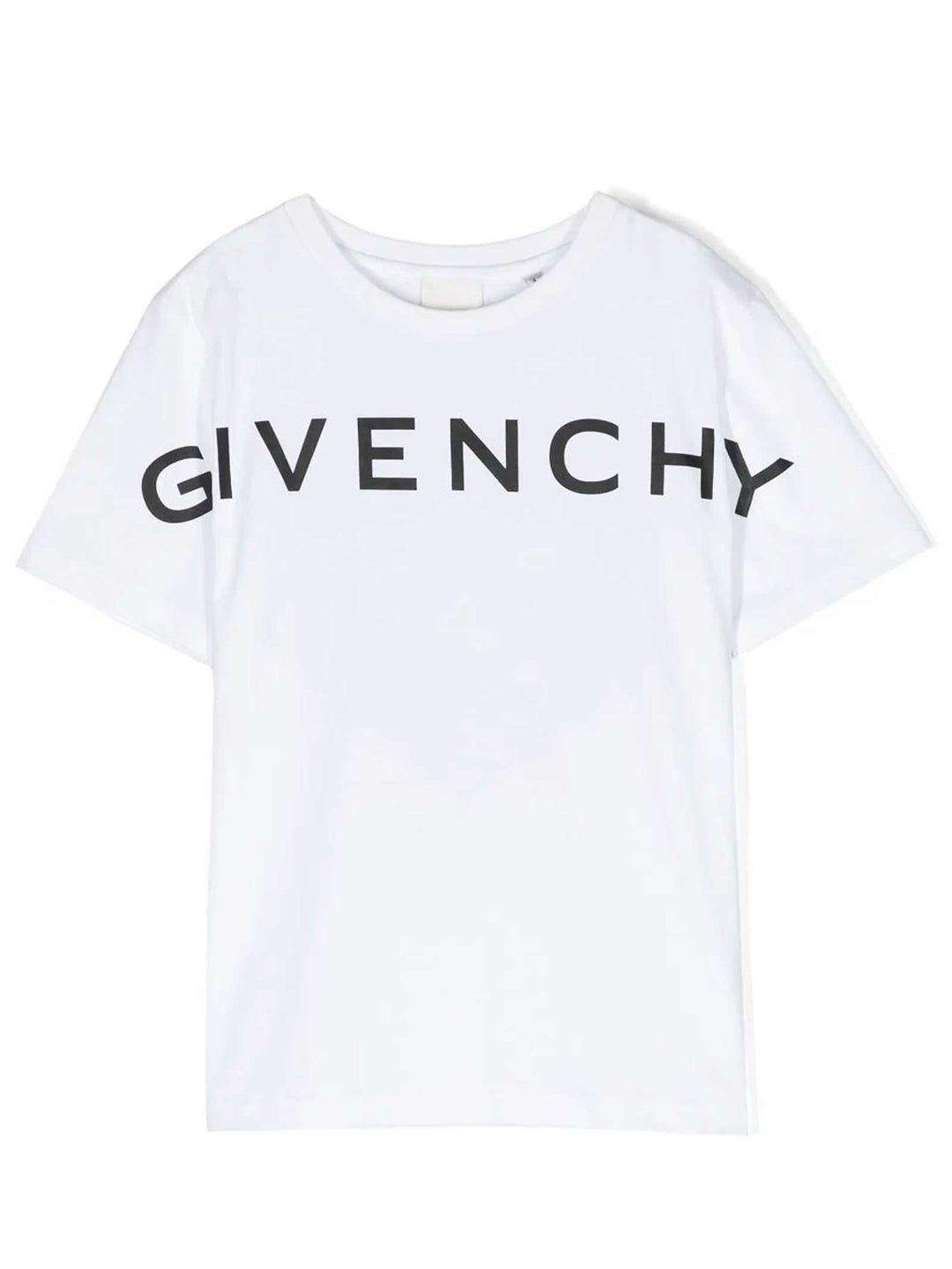 T-shirt enfant blanc avec imprimé noir