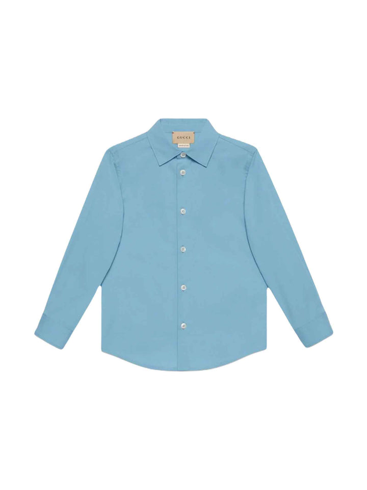 Chemise bleu bébé