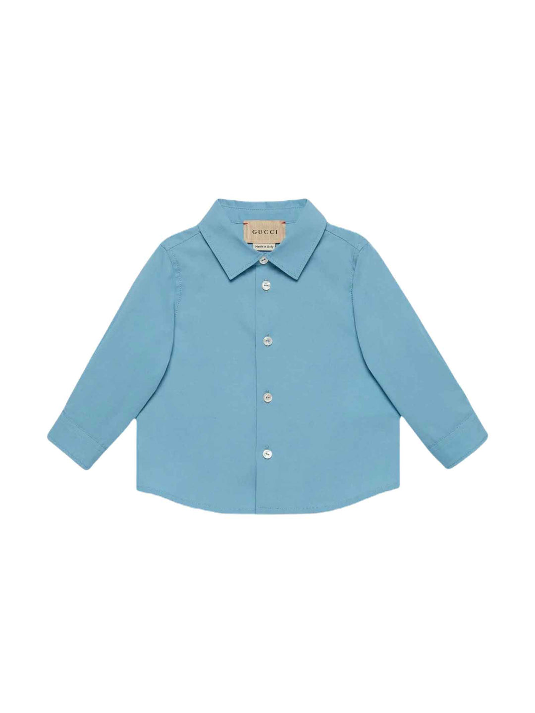 Camicia azzurra neonato