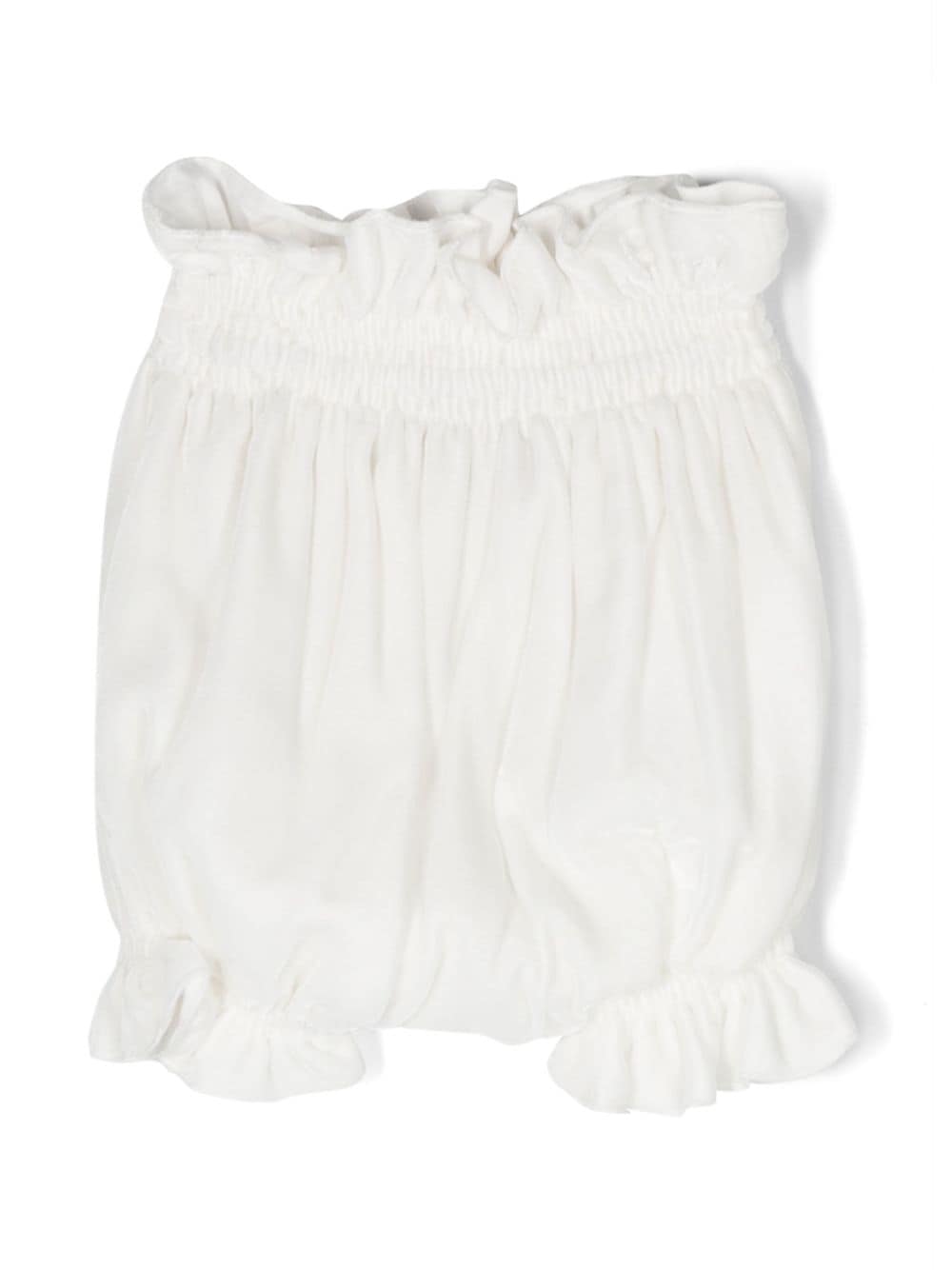 Shorts bianco neonata