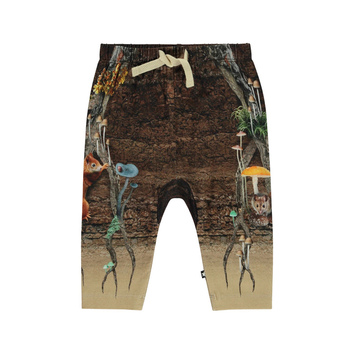 Pantalon multicolore, imprimé devant et dos avec taille élastiquée