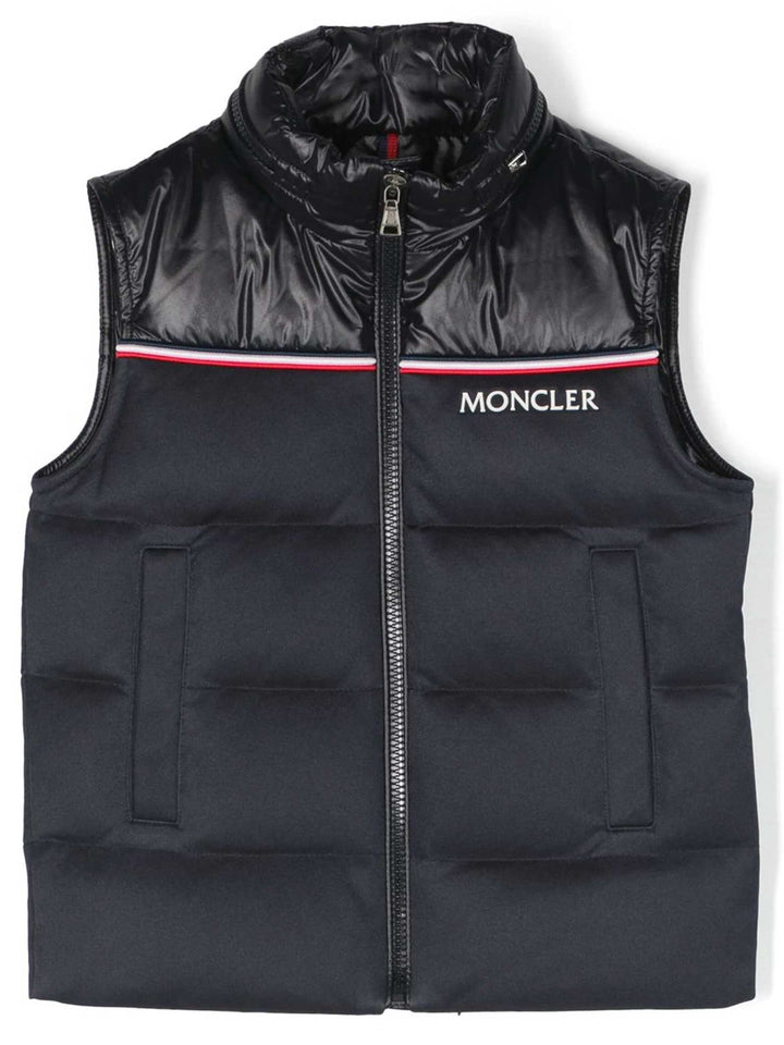 Gilet enfant bleu avec logo