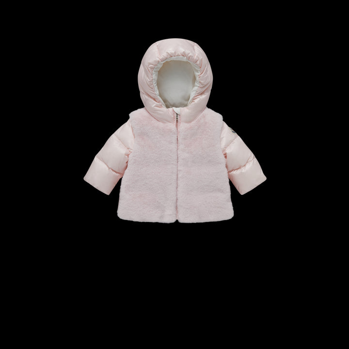 Veste rose bébé avec logo