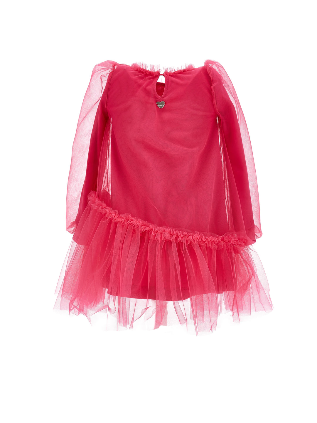 Robe en tulle fuchsia fille