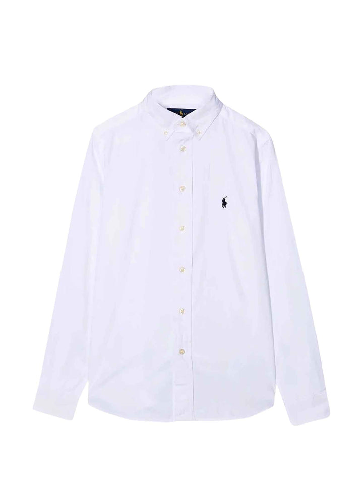 Camicia bianca bambino con ricamo