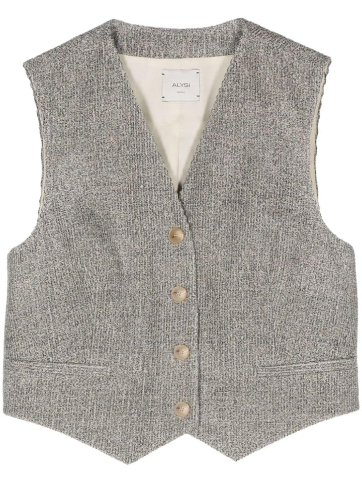 Gilet grigio donna