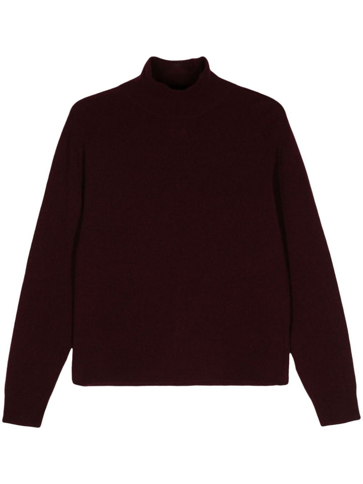 Maglione borgogna donna