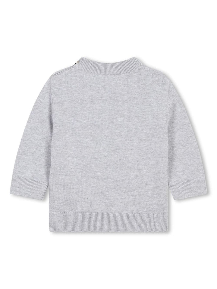 Pullover grigio neonato