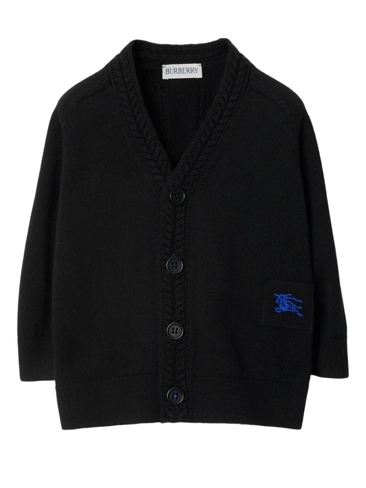 Cardigan nero neonato