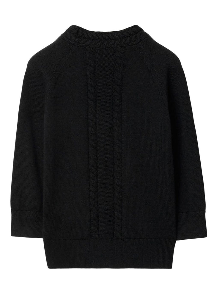 Cardigan nero neonato