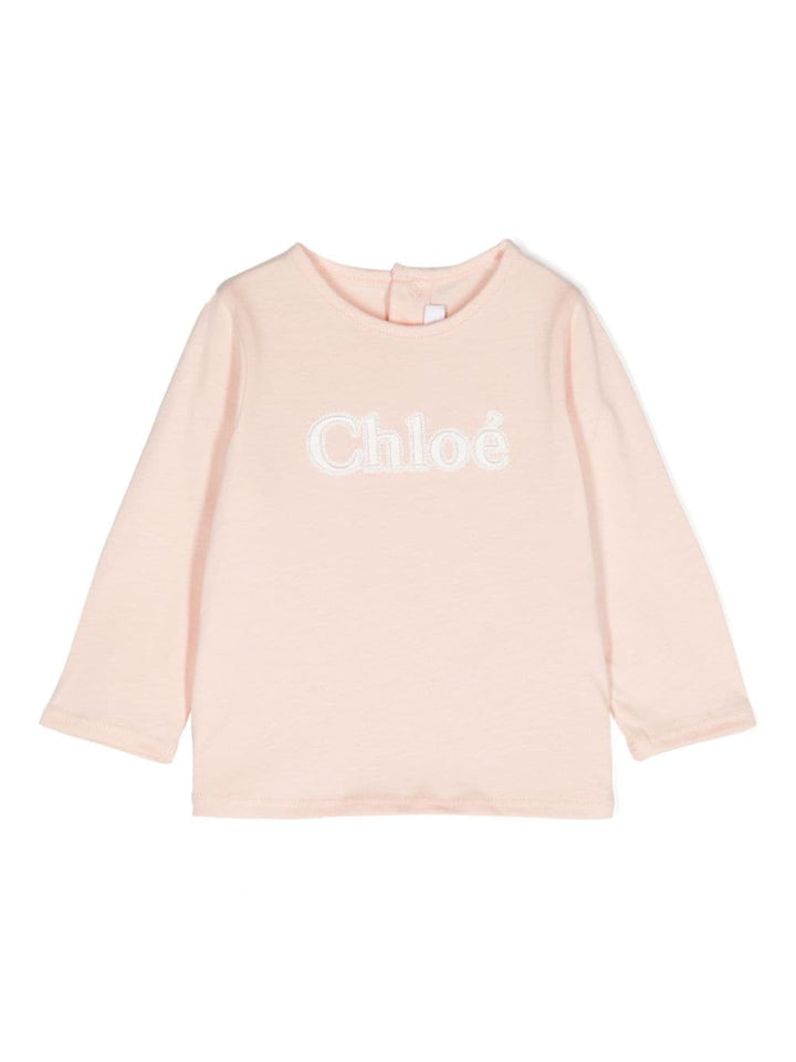 T-shirt rosa chiaro neonata