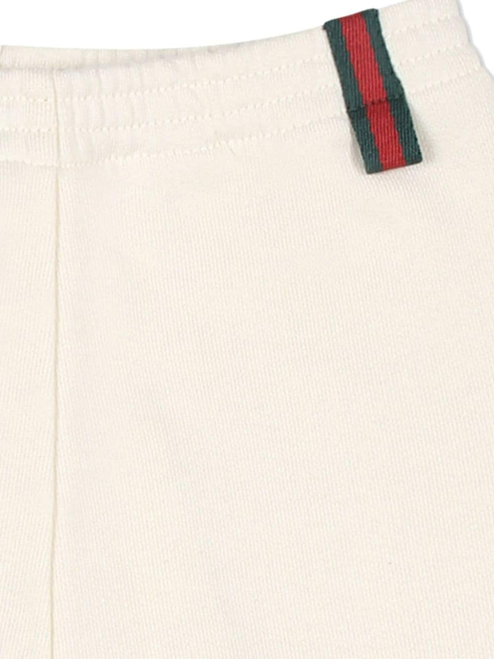 Pantaloni bianchi neonato unisex