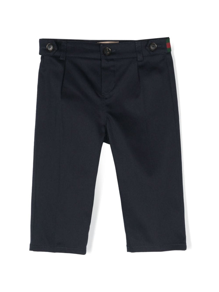 Pantaloni blu neonato