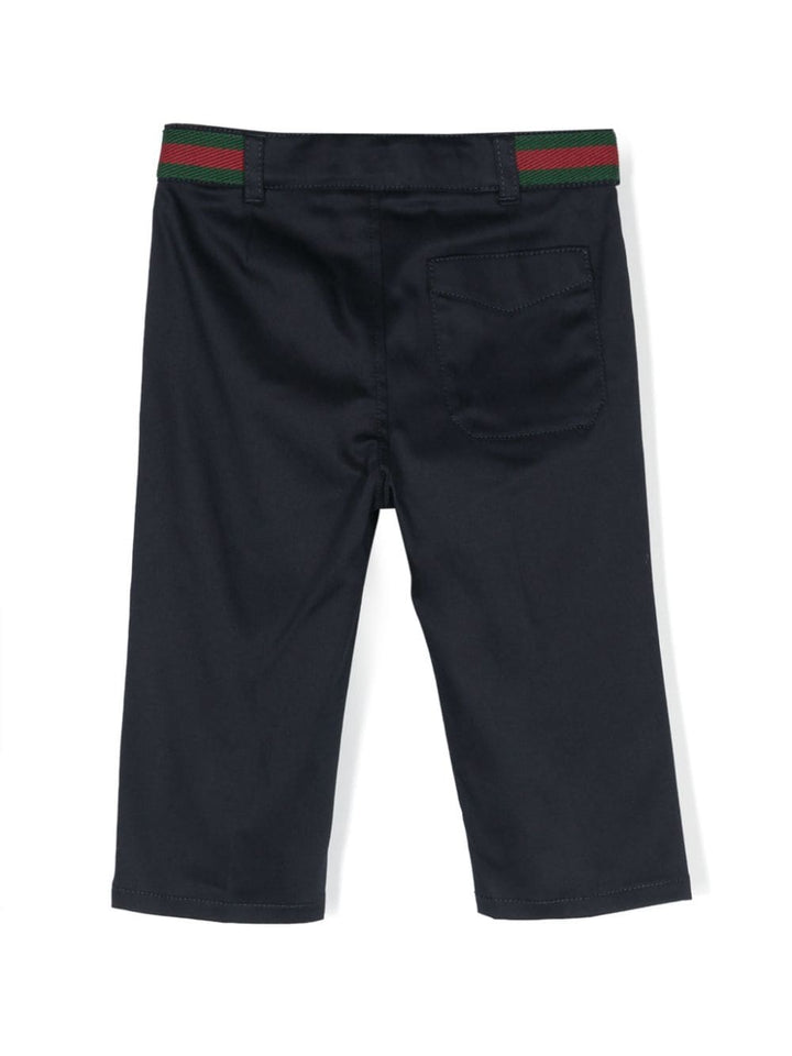 Pantaloni blu neonato