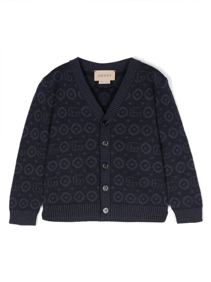 Cardigan blu navy neonato unisex