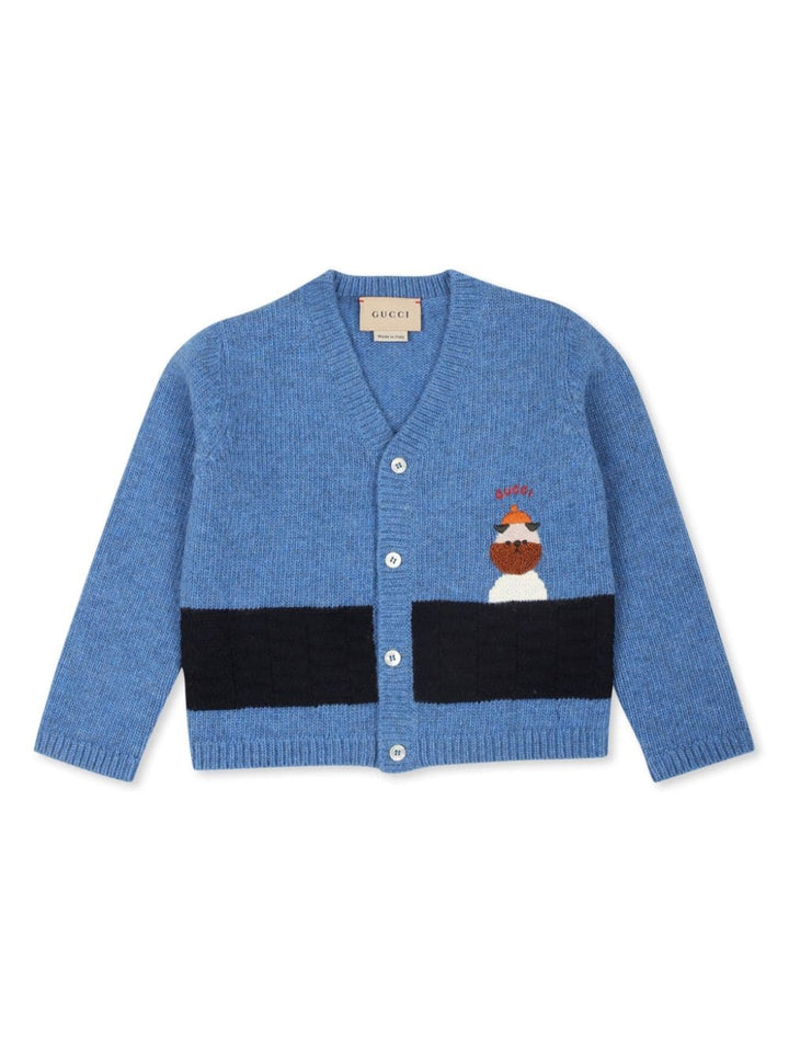 Cardigan blu neonato unisex