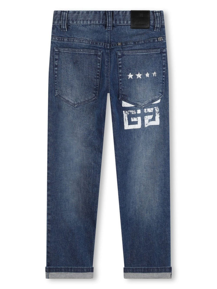 Pantaloni blu denim bambino