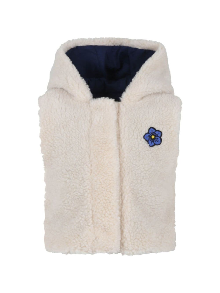 Gilet avorio bambina