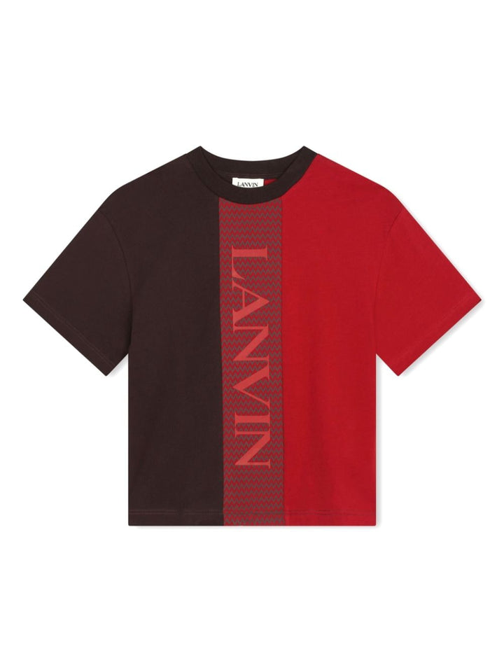 T-shirt rosso/marrone bambino