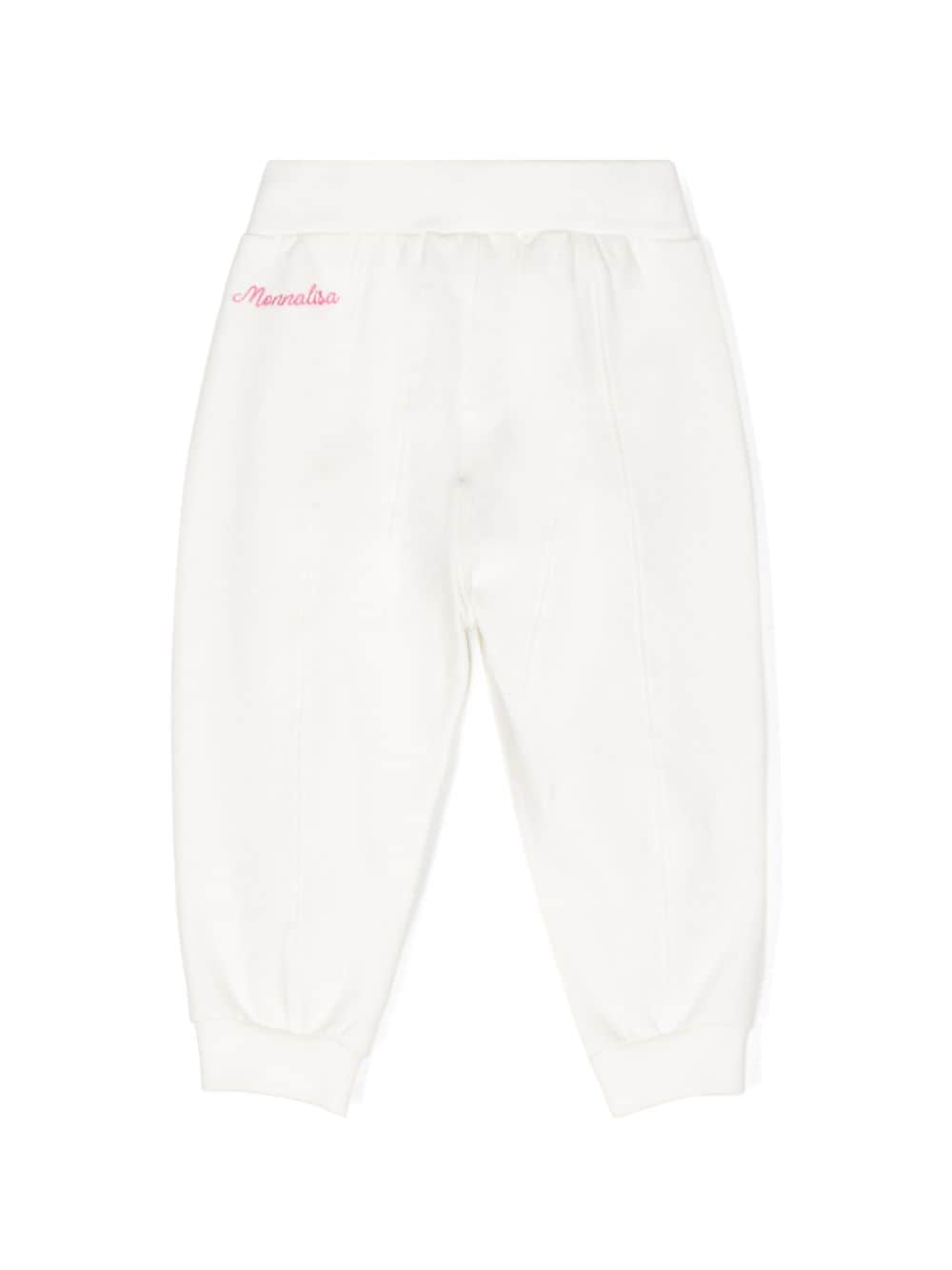 Pantaloni bianchi neonata