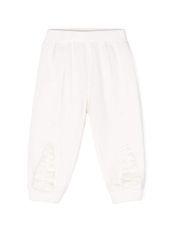 Pantaloni bianchi neonata