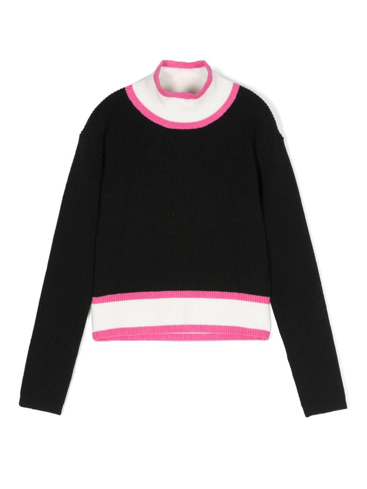 Maglia nera/rosa bambina