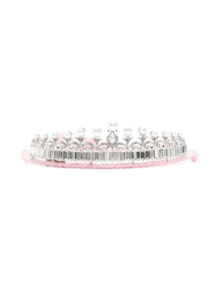 Diadema argento/ rosa bambina