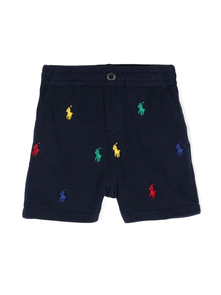 Shorts blu navy neonato