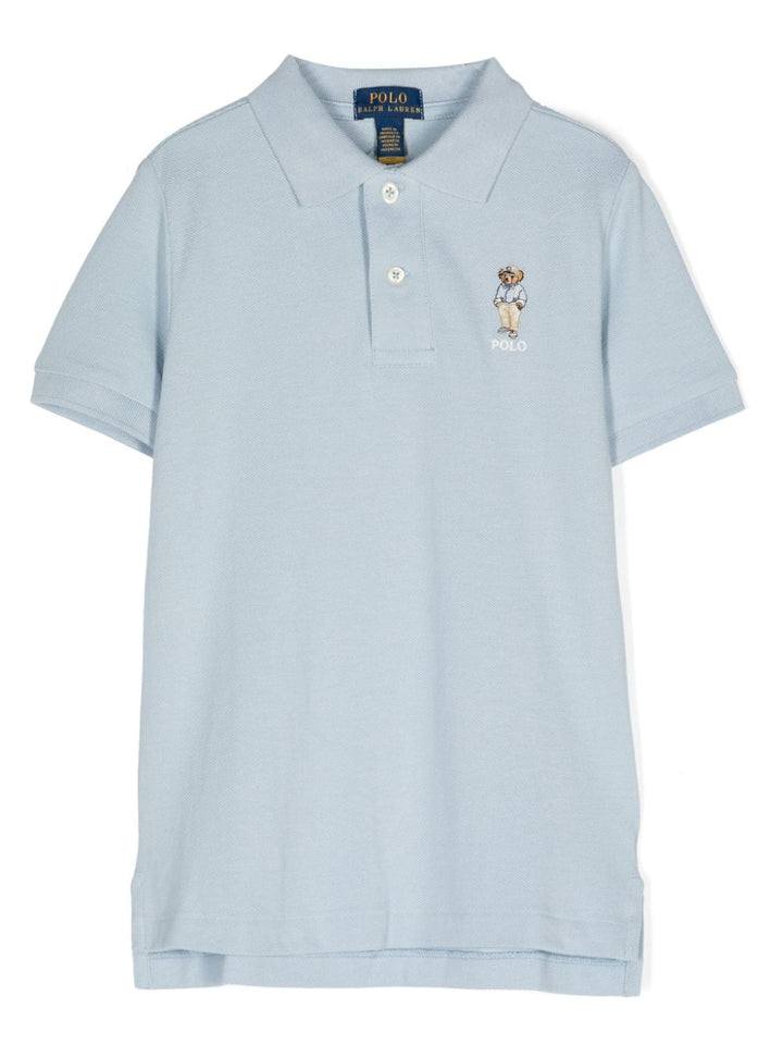 Polo azzurra neonato