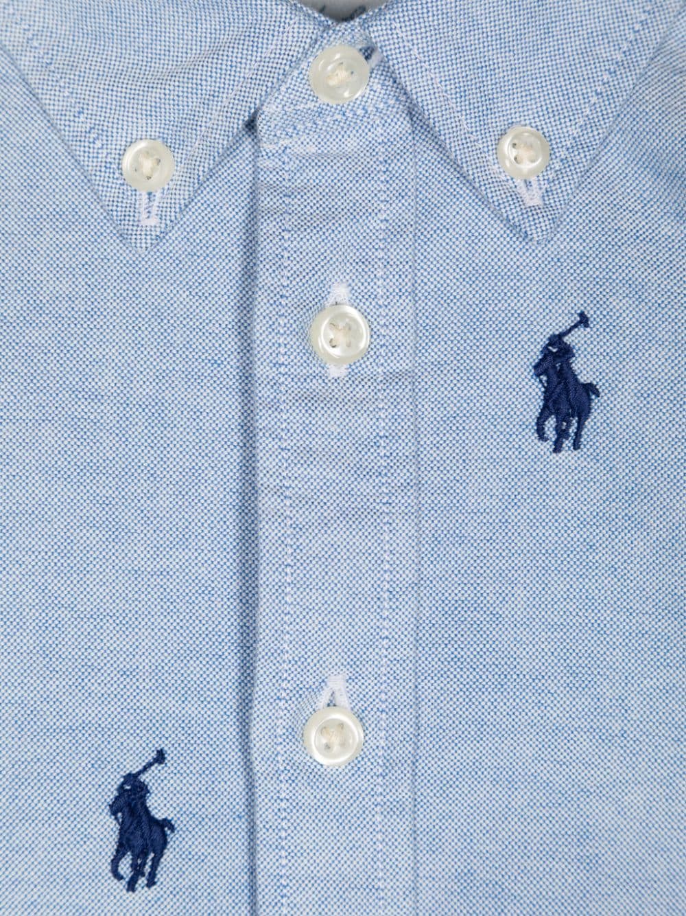 Camicia azzurra neonato