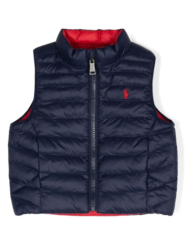 Gilet blu navy neonato