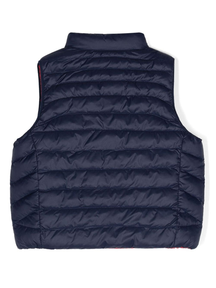 Gilet blu navy neonato