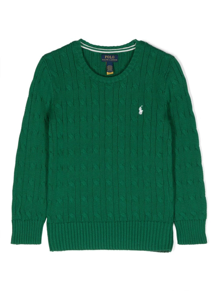 Maglione verde bambino