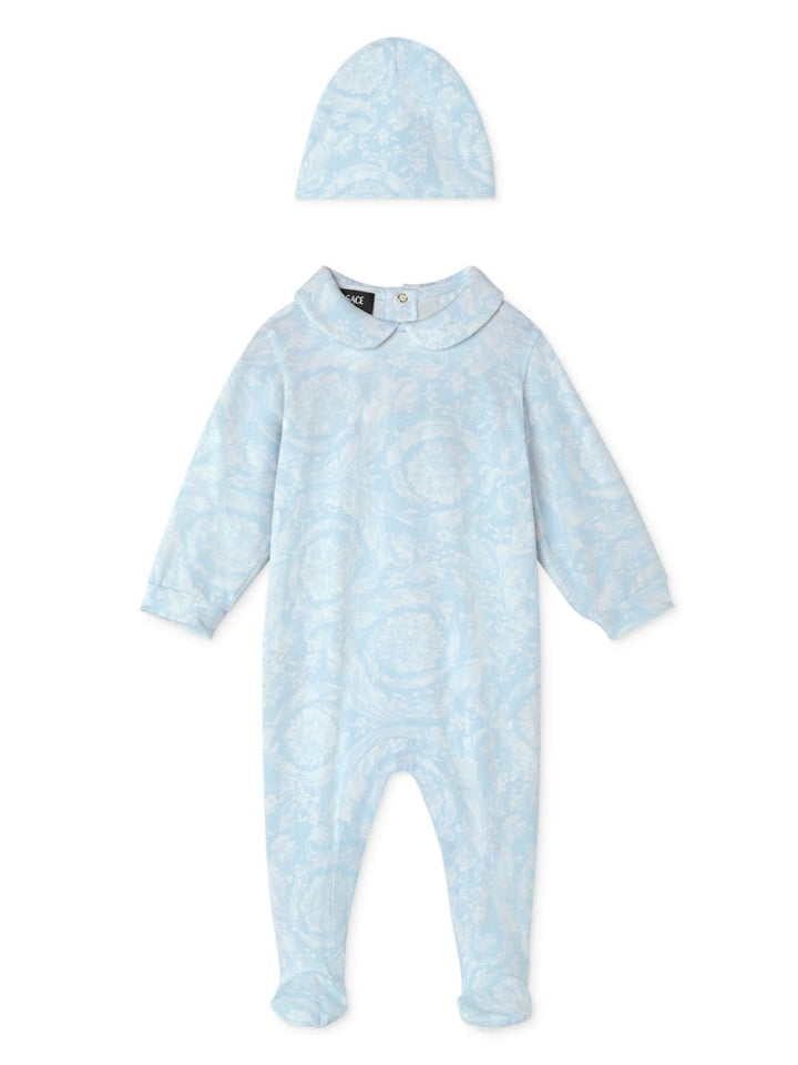 set tutina celeste neonato