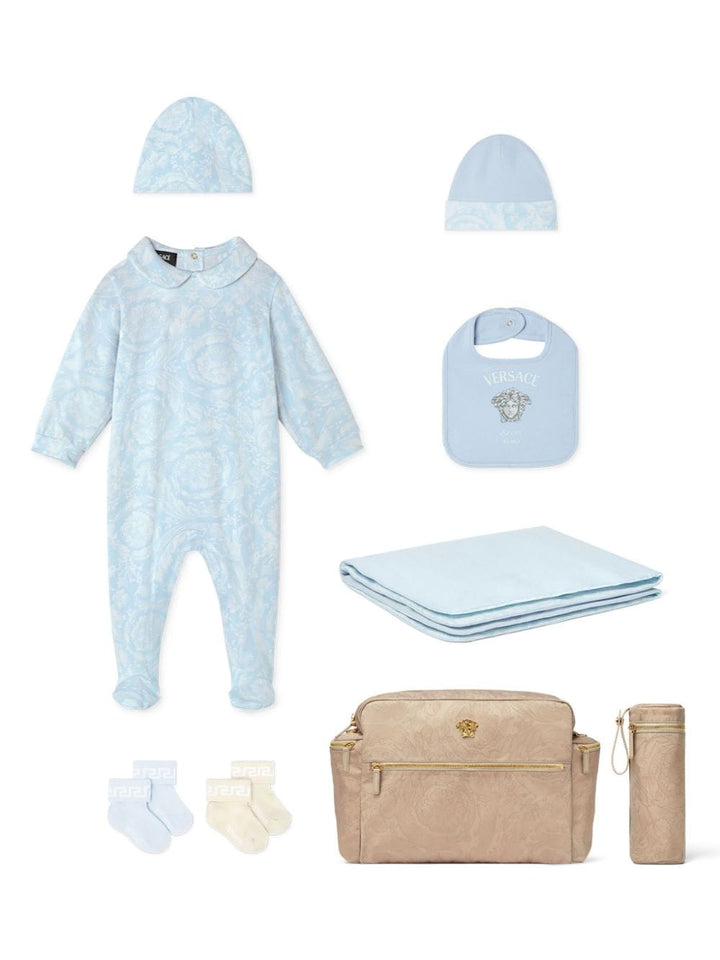 set tutina celeste neonato