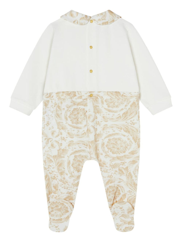 tutina bianco/beige neonato