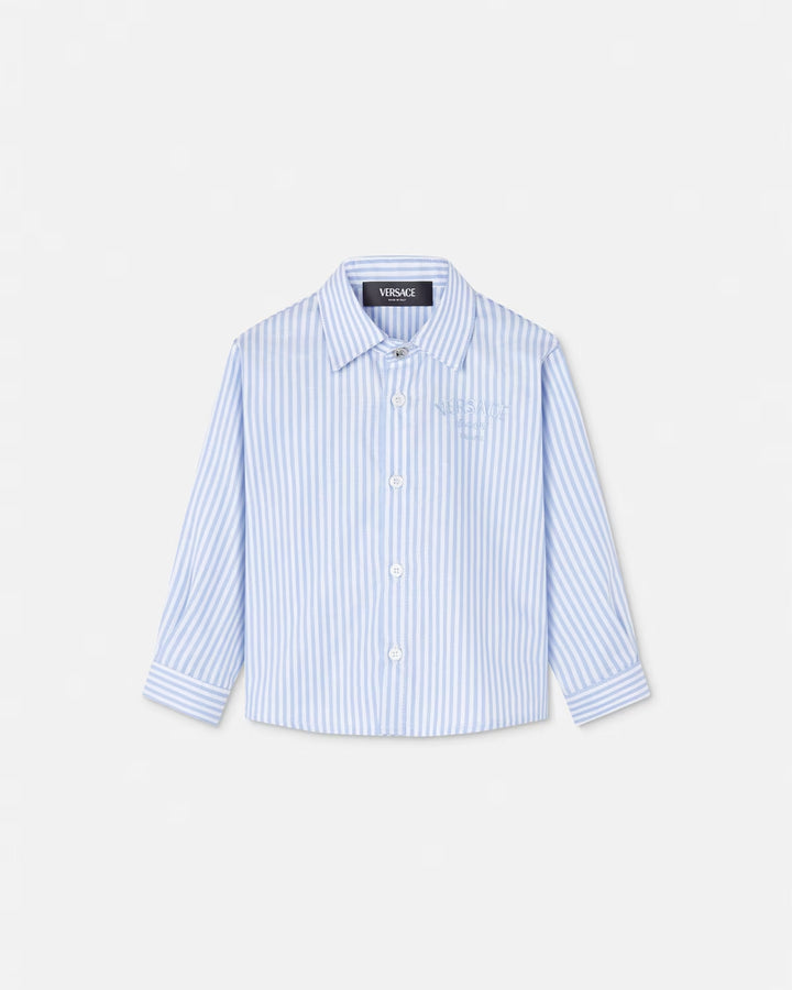 camicia bianco/azzurro neonato