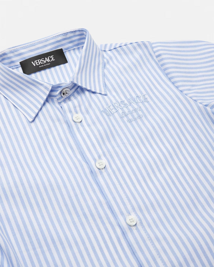 camicia bianco/azzurro neonato