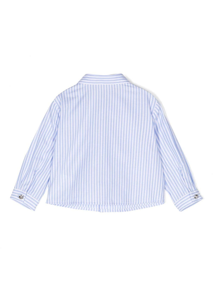 camicia bianco/azzurro neonato