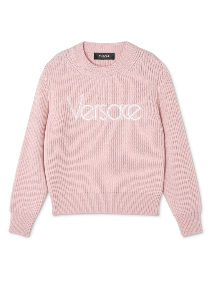 Maglione rosa bambina