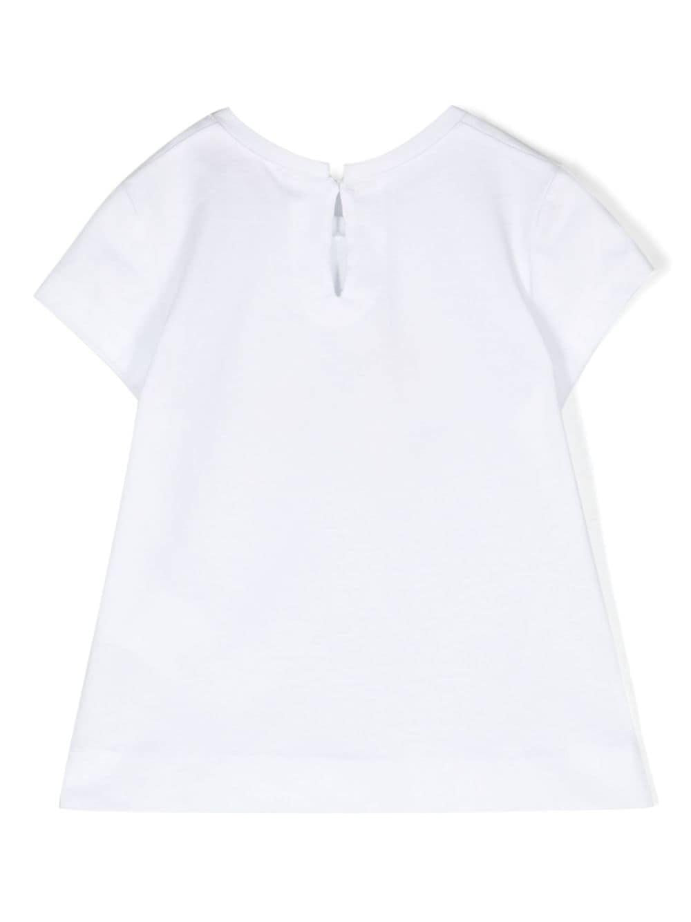 T-shirt bianca neonata